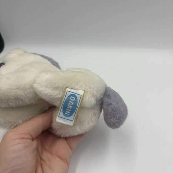 Vintage 80s Dakin purple and white 6" unicorn plush - Picture 3 of 5